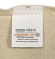 Oeko-Tex cotton (150 gsm) drawstring backpack Georgia, khaki
