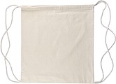 Oeko-Tex cotton (150 gsm) drawstring backpack Georgia, khaki
