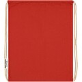 Oregon 140 g/m2 GRS recycled cotton drawstring bag, red