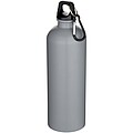 Oregon 750 ml matte RCS recycled single wall stainless steel water bottle with carabiner, grey