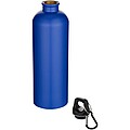Oregon 750 ml matte RCS recycled single wall stainless steel water bottle with carabiner, royal blue