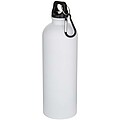 Oregon 750 ml matte RCS recycled single wall stainless steel water bottle with carabiner, white
