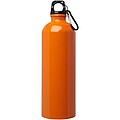 Oregon 750 ml RCS certified single wall stainless steel water bottle with carabiner, orange