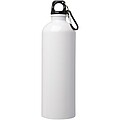 Oregon 750 ml RCS certified single wall stainless steel water bottle with carabiner, white
