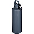 Oregon 750 ml solid colour RCS recycled plastic water bottle with carabiner, hale blue