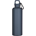 Oregon 750 ml solid colour RCS recycled plastic water bottle with carabiner, hale blue