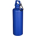Oregon 750 ml solid colour RCS recycled plastic water bottle with carabiner, royal blue