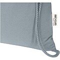 Oregon Blend 140 g/m2 GRS recycled drawstring bag 5L, grey