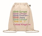 Organic cotton drawstring bag