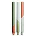Originalhome Eden diagonal candles - set of 3, heather green