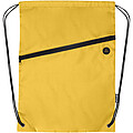 Oriole RPET drawstring bag with zipped front pocket 5L