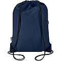 Oriole RPET drawstring bag with zipped front pocket 5L