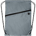 Oriole RPET drawstring bag with zipped front pocket 5L