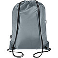Oriole RPET drawstring bag with zipped front pocket 5L