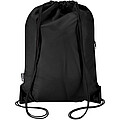 Oriole RPET drawstring bag with zipped front pocket 5L
