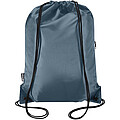 Oriole RPET drawstring bag with zipped front pocket 5L