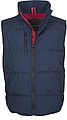 Padded vest, DAYTONA, dress blue/red, XL