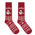 Pair of Christmas socks L, burgundy