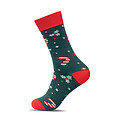 Pair of Christmas socks L, green