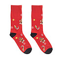 Pair of Christmas socks L, red