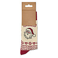 Pair of Christmas socks M, beige