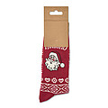 Pair of Christmas socks M, burgundy