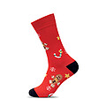 Pair of Christmas socks M, red