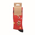 Pair of Christmas socks M, red