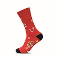 Pair of Christmas socks M, red