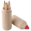 Pencil holder with 6 pencilsBrown