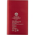 Pep 4000 mAh Type-C recycled aluminium power bank, red