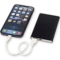 Pep 4000 mAh Type-C recycled aluminium power bank, solid black