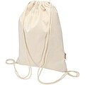 Peru Blend 180 g/m2 GRS recycled drawstring bag 5L, natural