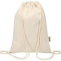 Peru Blend 180 g/m2 GRS recycled drawstring bag 5L, natural
