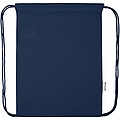 Peru Blend 180 g/m2 GRS recycled drawstring bag 5L, navy
