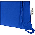 Peru Blend 180 g/m2 GRS recycled drawstring bag 5L, royal blue