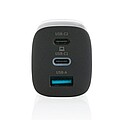 Philips 65W ultra fast PD 3-port USB wall charger, black