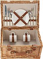 Picnic basket for 2 people.Brown