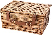 Picnic basket for 2 people.Brown