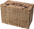 Picnic basket for 2 people.Brown