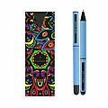 PIERRE CARDIN CELEBRATION SET Ballpoint pen and Roller, light blue