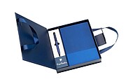 PIERRE CARDIN CHANTAL Set of notebook and DENISE ballpoint pen, dark blue
