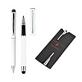 PIERRE CARDIN CLAUDIE SET Set of rollerball pen und ballpoint pen, white