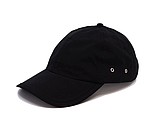 PLAIN linen cap with visor, black