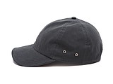 PLAIN linen cap with visor, blue/grey