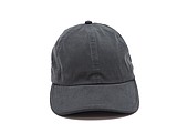PLAIN linen cap with visor, blue/grey