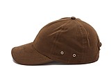 PLAIN linen cap with visor, light brown
