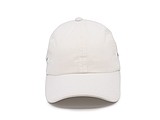 PLAIN linen cap with visor, white
