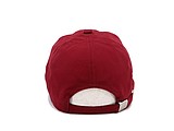 PLAIN linen cap with visor, wine