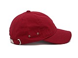 PLAIN linen cap with visor, wine